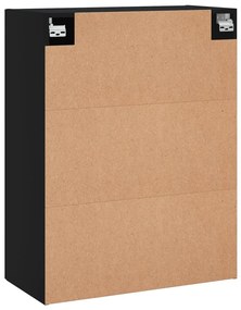 Armário de parede 69,5x34x90 cm preto