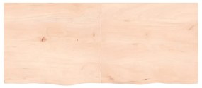 Prateleira de parede 140x60x(2-4)cm carvalho maciço não tratado