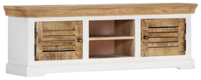 vidaXL Móvel de TV 118x30x40 cm madeira de mangueira maciça