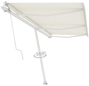 Toldo automático independente 600x300 cm cor creme