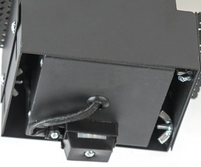 Foco embutido preto GU10 rotativo e inclinável sem moldura - Oneon Moderno