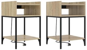 Armários de Canto 2 pcs Carvalho sonoma 40 x 40 x 61 cm