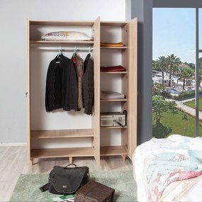 Roupeiro Mode – Carvalho Sonoma – 135 cm x 192 cm x 52 cm