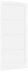 porta interior “ORKDAL” Branca 93x202x4 cm Madeira sólida de pinho