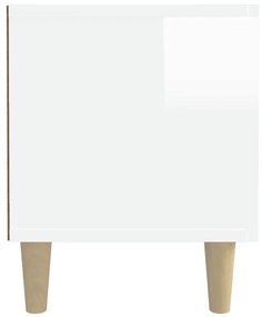 Móvel de TV 180x31,5x40cm derivados de madeira branco brilhante