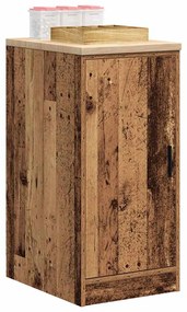 vidaXL Armário de arrumação de garagem Madeira Velha 40x51x85 cm