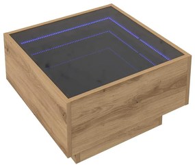 Mesa de centro carvalho artisiano 50 x 50 x 30 cm