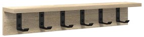 Cabideiro de Parede Carvalho sonoma 60 x 10.5 x 10.5 cm