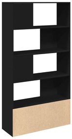 Estante 100x36x189 cm derivados de madeira preto