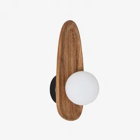 Candeeiro De Parede De Madeira De Acácia Freidy ↑30 Cm - Sklum