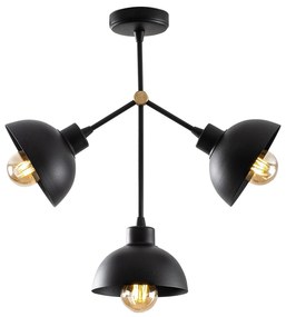 Candeeiro Chandelier Dram – Preto – 46 x 15 cm