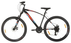 Bicicleta de montanha 21 velocidades roda 29" 48 cm preto