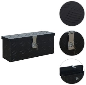 Caixa de alumínio 485x140x200 mm preto