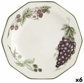 Prato de Sobremesa Churchill Victorian Cerâmica Servies (ø 20,5 cm) (6 Unidades)