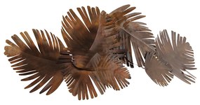 Candeeiro de parede Art Deco cobre 105cm 2-luzes - Lauf Art Deco