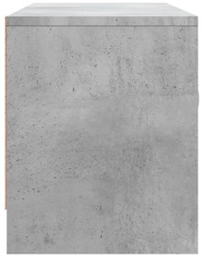 Móvel p/ TV 102x30x37,5 cm madeira processada cinzento cimento