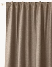 Cortinas opacas multi-banda Jensen, conjunto de 2, L 130 cm