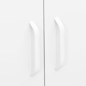 Armário de arrumação aço 80x35x101,5 cm branco