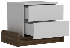 Mesa de Cabeceira Marina – Branco Noz – 60x46x40 cm