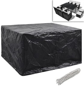 Conjunto capas p/ mobiliário jardim 2 pcs 8 ilhós 172x113 cm