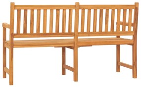 Banco de jardim 3 lugares c/ mesa 150 cm madeira de teca maciça