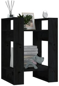 Estante/divisória 41x35x57 cm pinho maciço preto