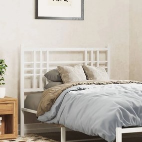 Cabeceira de cama 107 cm metal branco