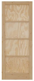 Porta Interior "ORKDAL" 83x211x4 cm de Madeira Sólida de Pinheiro