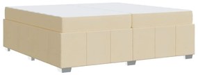 Estrutura da Cama Creme 200 x 200 cm tecido