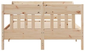 Cama sem colchão 120x190 cm madeira de pinho maciça