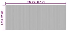 Divisória 165x400 cm bambu cor natural