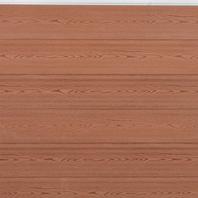 Conjunto de painéis de vedação 872x186 cm WPC castanho