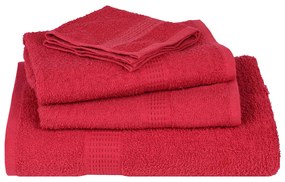 Toalhas de mãos 2 pcs 30x30 cm 360 g/m2 100% algodão vermelho