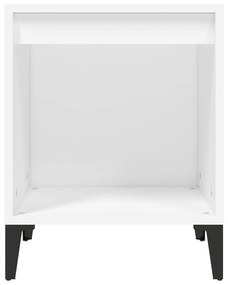 Mesa de cabeceira 40x35x50 cm branco