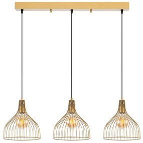 Candeeiro de Teto Cafu – Ouro Brilhante – 94 x 25 x 121 cm