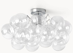 Candeeiro de teto de vidro Bubbles Chrome