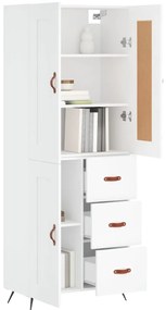 Armário alto 69,5x34x180 cm derivados de madeira branco