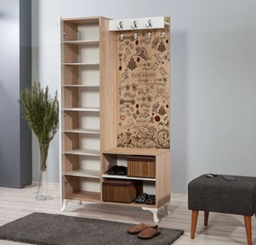 Hall Stand Inci – Carvalho Sonoma – 100x190x36 cm