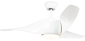 Ventilador de teto branco com LED com controle remoto - Sirocco 50 Moderno