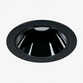 Downlight Led Embutido Com Moldura Redonda Ø7 Cm Para Exterior Em Alumínio Luisiana Preto & 6 W & 38º & Branco Frio 4000k - Sklum