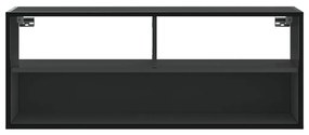 Móvel para TV 100x31x39,5 cm derivados de madeira/metal preto