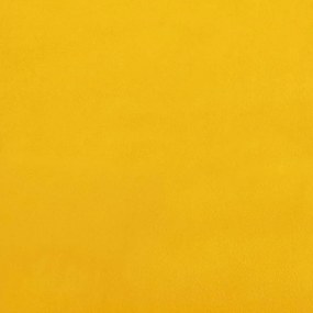 Cadeira de baloiço c/ pernas de metal e banco veludo amarelo