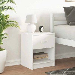 Mesa de cabeceira com gaveta 40x34x50 cm branco
