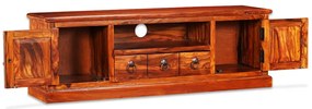 Móvel de TV madeira acácia maciça 120x30x40 cm