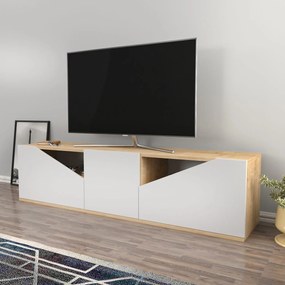 Móvel para TV Carson – Carvalho Branco – 160 x 35,3 x 40 cm