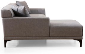 Sofá de Canto Petra – Cinzento Claro – 145 x 250 cm
