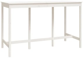 9 pcs conjunto de bar pinho maciço branco