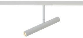Foco moderno branco para sistema de calha monofásico - Slimline Avery