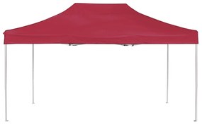 Tenda dobrável prof. para festas alumínio 4,5x3m vermelho tinto