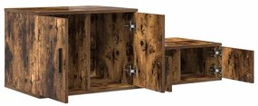 Armário de Armazenamento vidaXL Carvalho Fumê 103x41x40 cm em Madeira